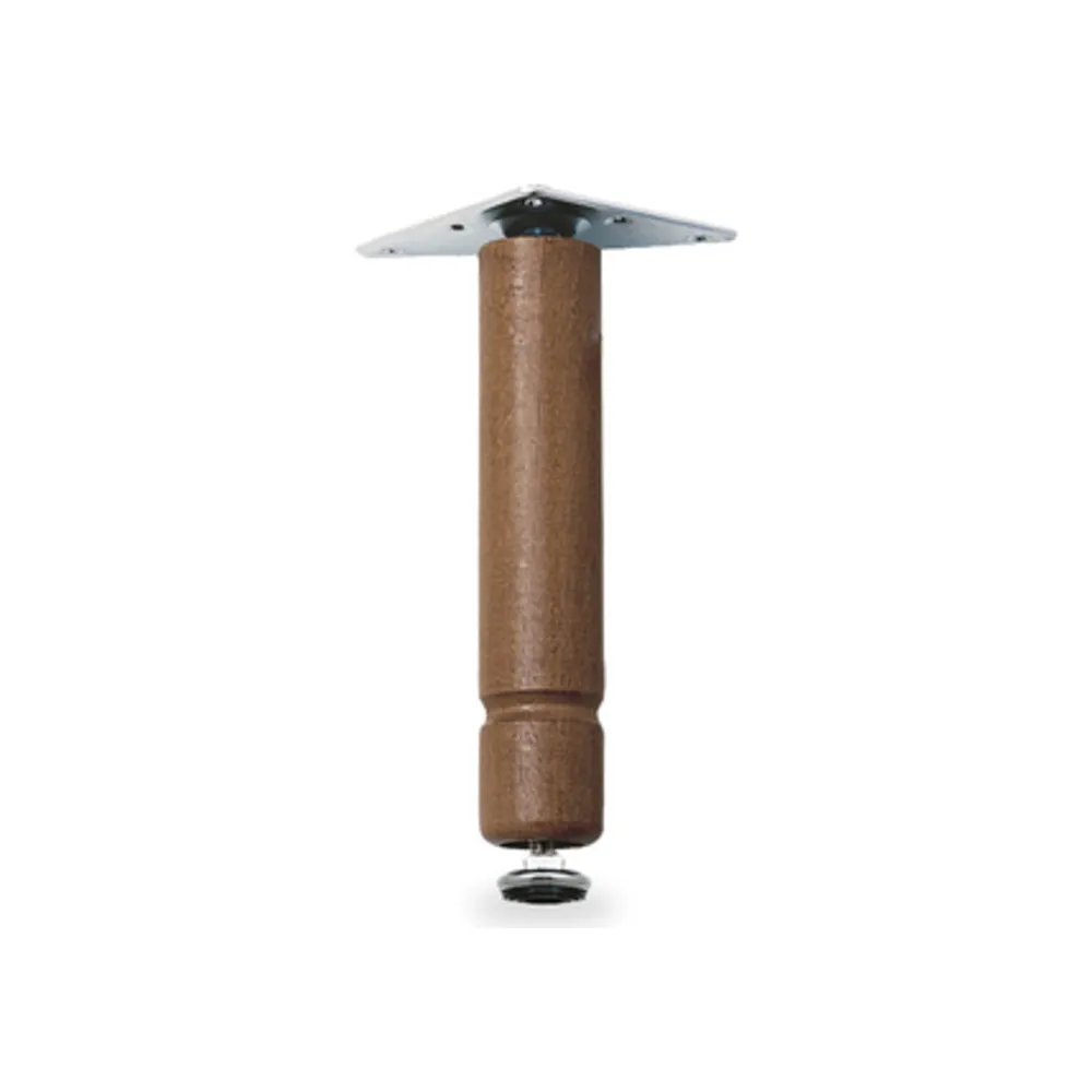 PIEDINO LEGNO PIASTRA MOBILE 100 MM NOCE* (8 PIEDINO LEGNO PIASTRA MOBILE 100 MM NOCE* (8