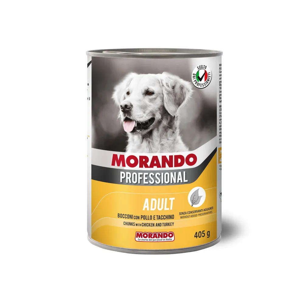 CIBO CANE MORANDO LATT  405 G BOCCONI POL TACCH (24
