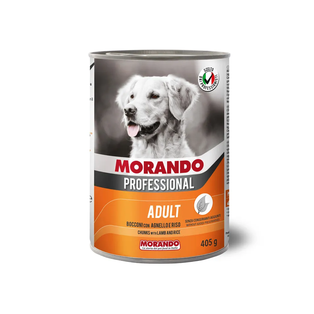 CIBO CANE MORANDO LATT  405 G BOCCONI AGNEL RIS0 (24