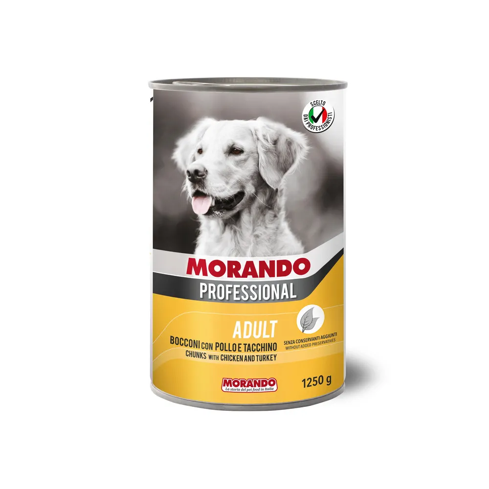 CIBO CANE MORANDO LATT 1250 G POLLO TACCHINO (12