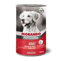 CIBO CANE MORANDO LATT 1250 G MANZO (12