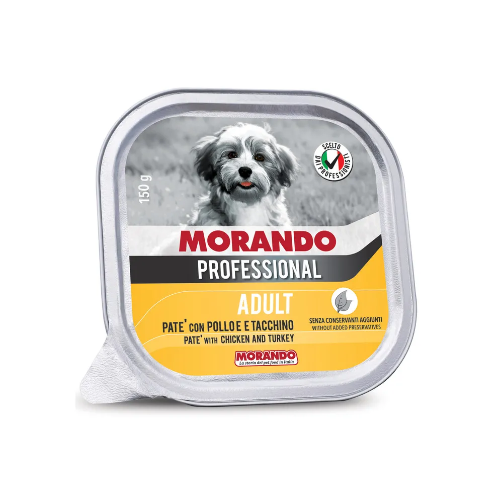 CIBO CANE MORANDO VSC 150 G PATE POLLO TACCHIN (22