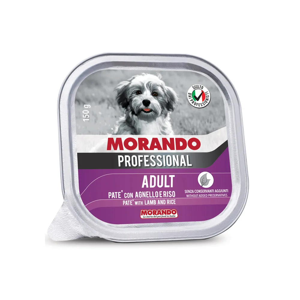 CIBO CANE MORANDO VSC 150 G PATE AGNELLO E RISO (22