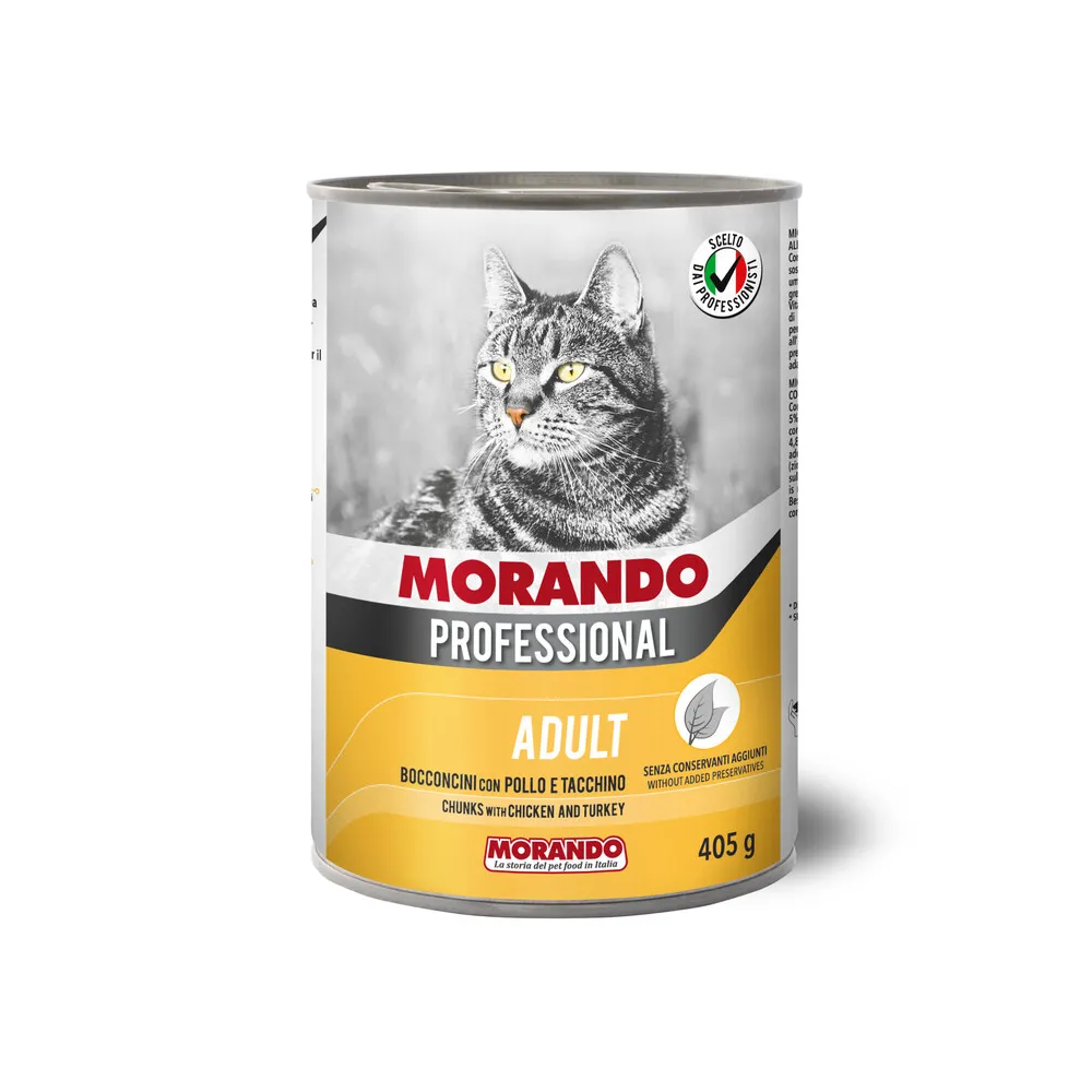 CIBO GATTO MORANDO LATT 405 G BOCCONC POL TACCH (24