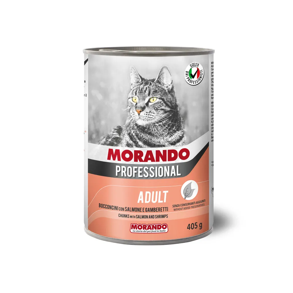 CIBO GATTO MORANDO LATT 405 G BOCCONC GAMB SALM (24