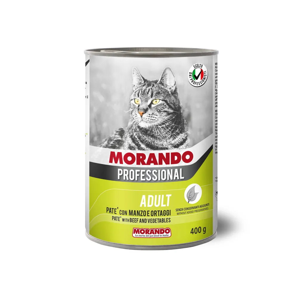 CIBO GATTO MORANDO LATT 400 G PAT MANZO ORTAGGI (24