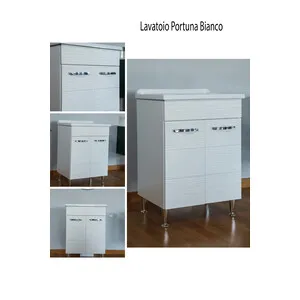 LAVATOIO ANTONELLA 60X50CM C/SIFONE BIANCO PORT