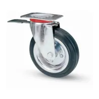 RUOTA INDUSTRIALE D 100 GOMMA 80BIS PIASTRA GIR FRE