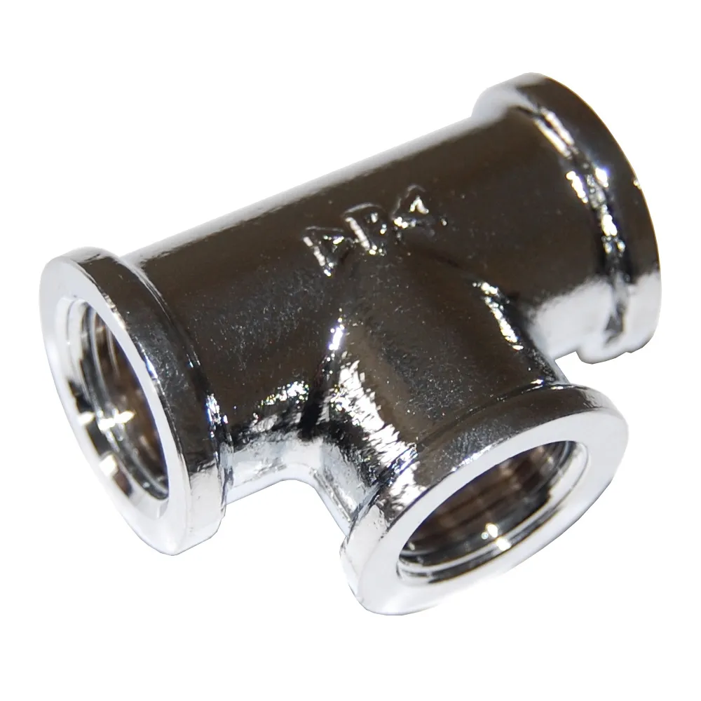 IDRAULICA - TEE 130 OTTONE CROMATO D 1/2 (10