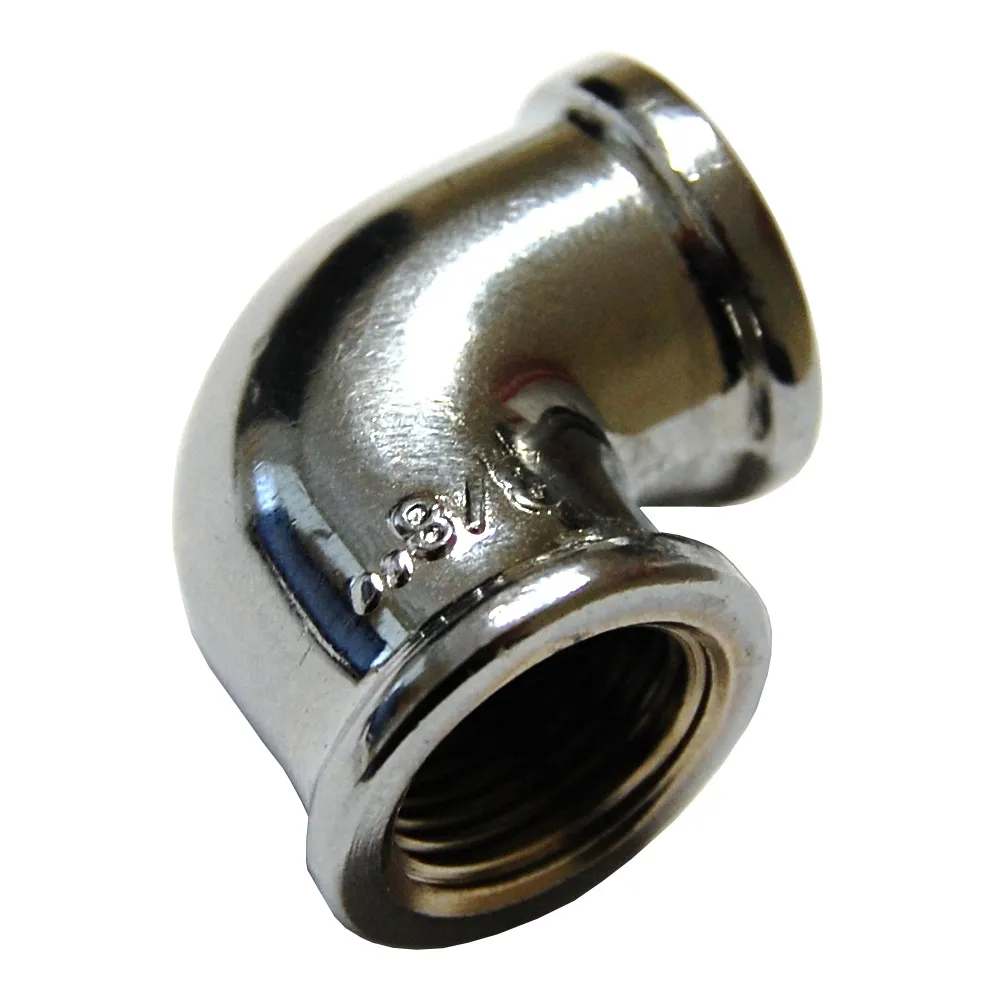 IDRAULICA - GOMITO FF 90 OTTONE CROMATO D 1/2 (10