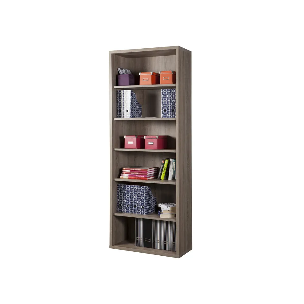 DISEGNO LIBRERIA 6 VANI 36X82XH217 CM ROVERE