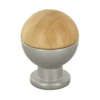 POMOLO SFERICO LEGNO OTT 735B D 18 MM FRASSINO (25