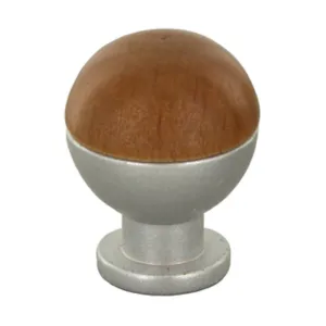 POMOLO SFERICO LEGNO OTT 735B D 18 MM NOCE CH (25