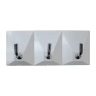 SC GANCIO ADESIVO PLASTICA 3 POSTI 2 PZ (5