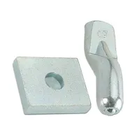 BS PIASTRA C/PERNO P/CARDINE D 20 MM ACC ZIN (5