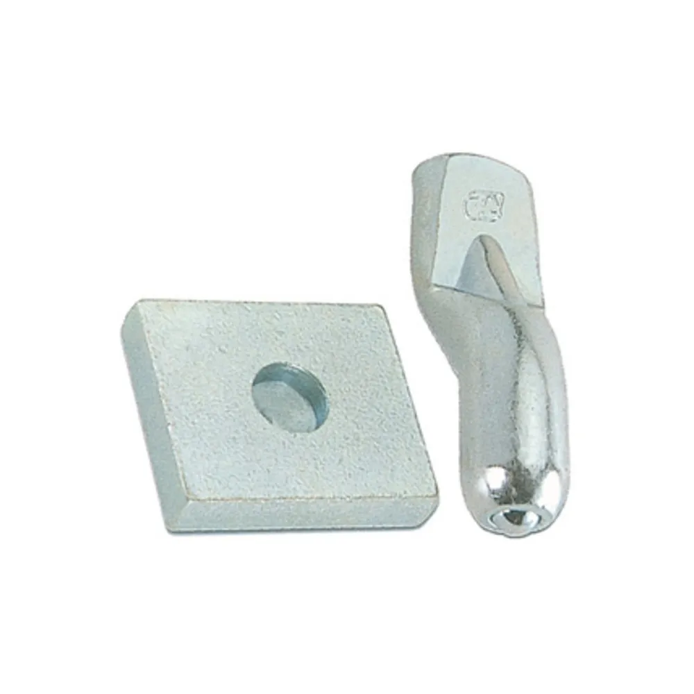 BS PIASTRA C/PERNO P/CARDINE D 20 MM ACC ZIN (5 BS PIASTRA C/PERNO P/CARDINE D 20 MM ACC ZIN (5