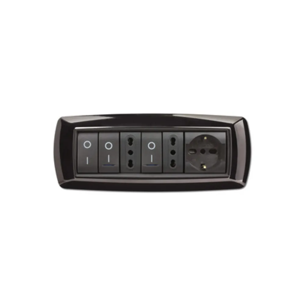 PLACCA LIFE LIVING PLAST NERO 7P