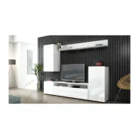 KIT PARETE LIVING BRIDGE 210X37X170 BIANCO/B.LUC.