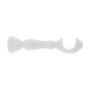 SUPPORTO LEGNO P/BASTONE BIANCO 25 CM 2 PZ