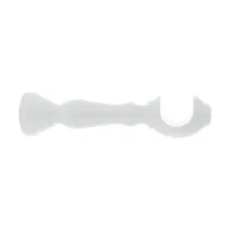 SUPPORTO LEGNO P/BASTONE BIANCO 10 CM 2 PZ
