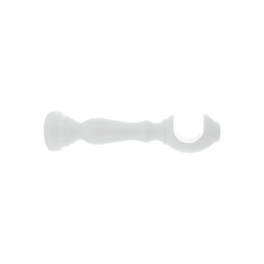 SUPPORTO LEGNO P/BASTONE BIANCO 10 CM 2 PZ