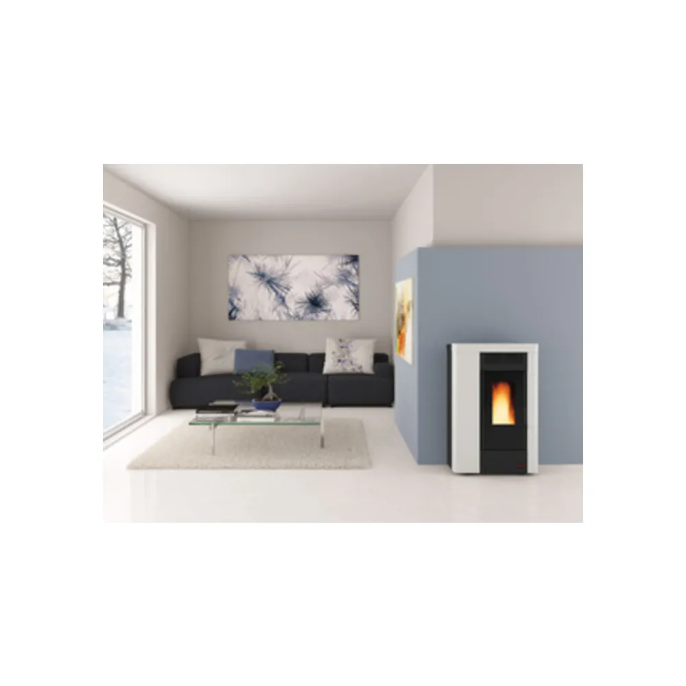 STUFA PELLET CANALIZ SLIM 9 KW ANNABELLA ADEVO BIANCO