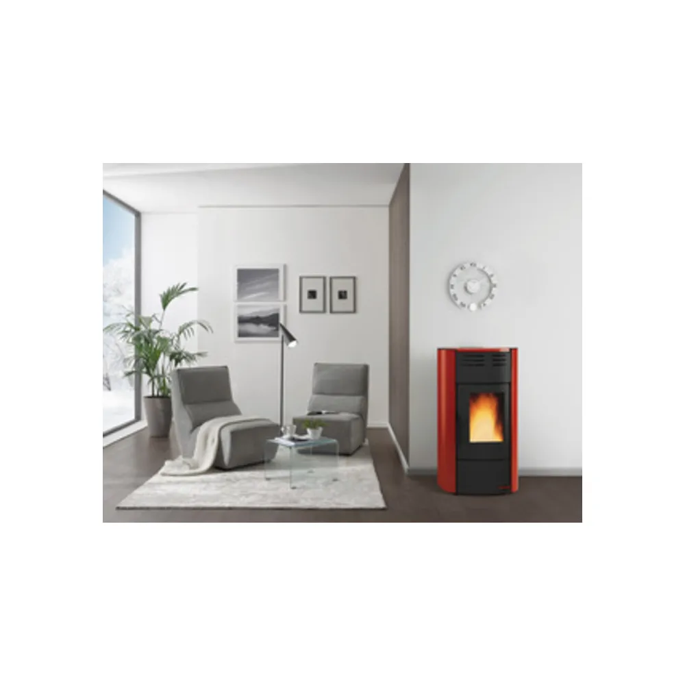 TERMOSTUFA PELLET VENT 18.1KW RAFFAELLA IDRO H15 BORDEAUX TERMOSTUFA PELLET VENT 18.1KW RAFFAELLA IDRO H15 BORDEAUX