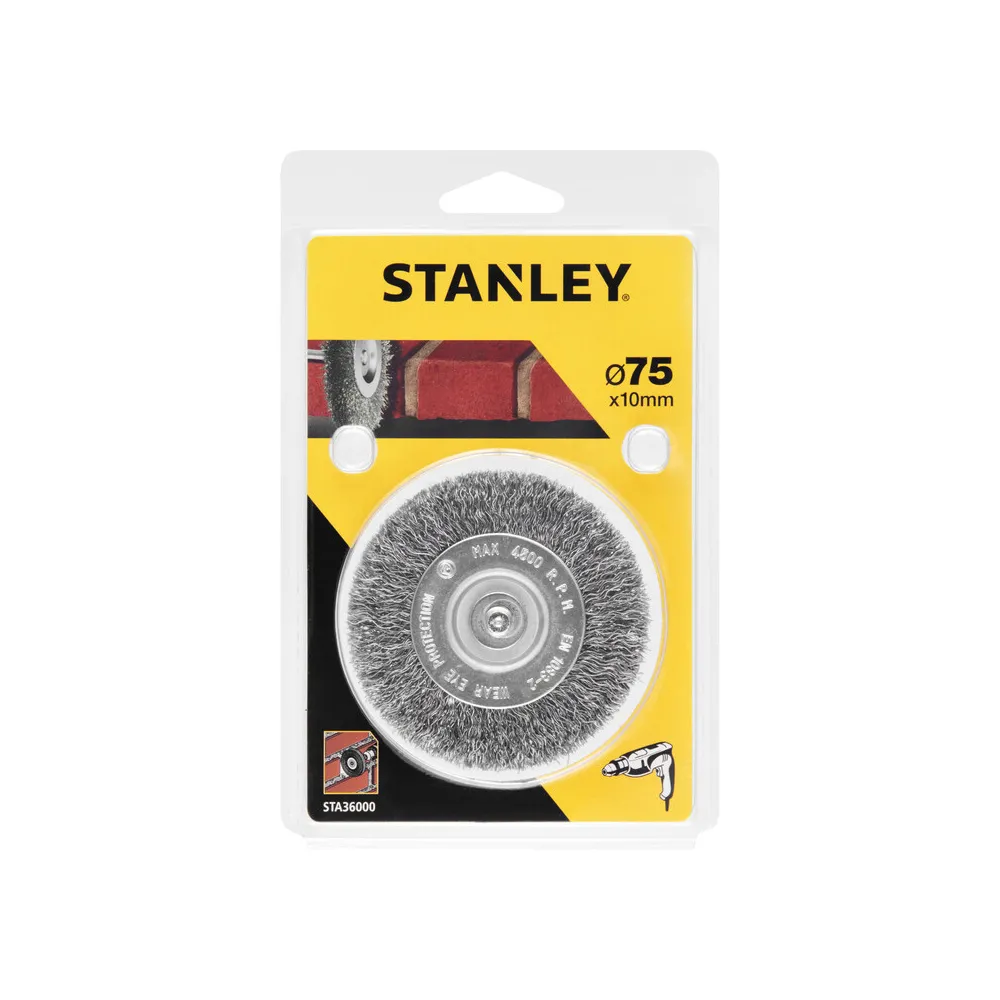 PIRANHA STANLEY STA36000 (X36000) SPAZZOLA ACCIAIO D.75