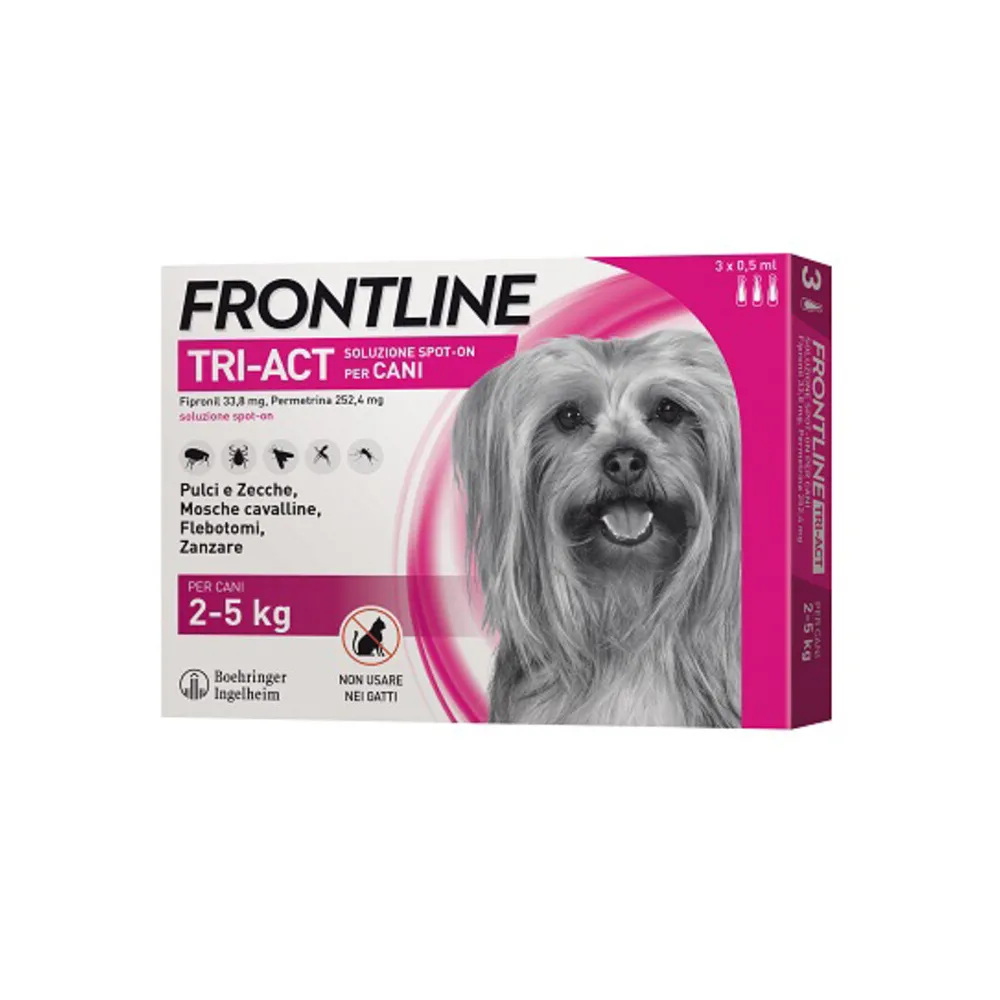 FRONTLINE TRI-ACT 2- 5 KG 3 PIPETTE FRONTLINE TRI-ACT 2- 5 KG 3 PIPETTE