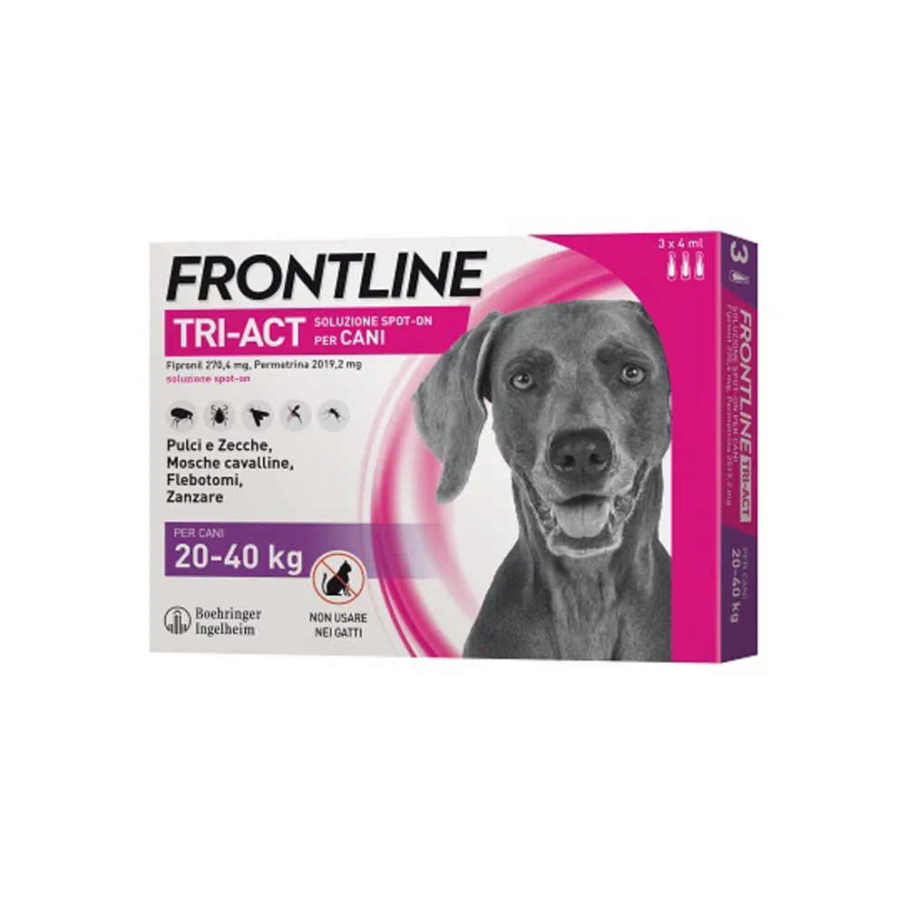 FRONTLINE TRI-ACT 20-40 KG 3 PIPETTE FRONTLINE TRI-ACT 20-40 KG 3 PIPETTE