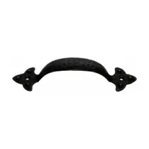 MANIGLIA FERRO BATTUTO 316  90 MM NERO SFUMATO (25