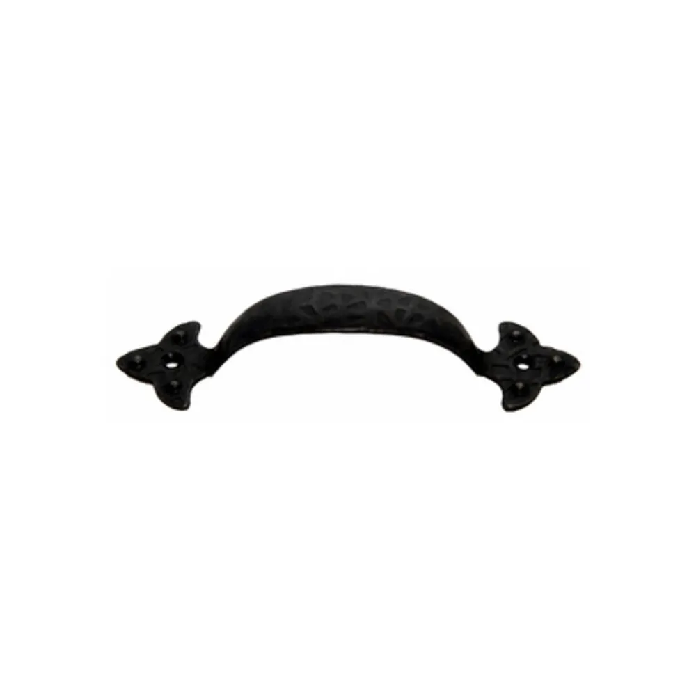 MANIGLIA FERRO BATTUTO 316  90 MM NERO SFUMATO (25