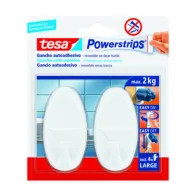 GANCIO ADESIVO TESA POWERSTRIPS GRANDE BIANCO 2 PZ (6