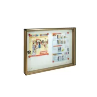 BACHECA FONDO MAGNETICO ALUBOX BC2 55X5X40 BR