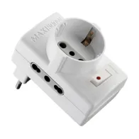 ADATTATORE 10/A 2PR BIP +1 SCHUKO C/INTER SICUREZ