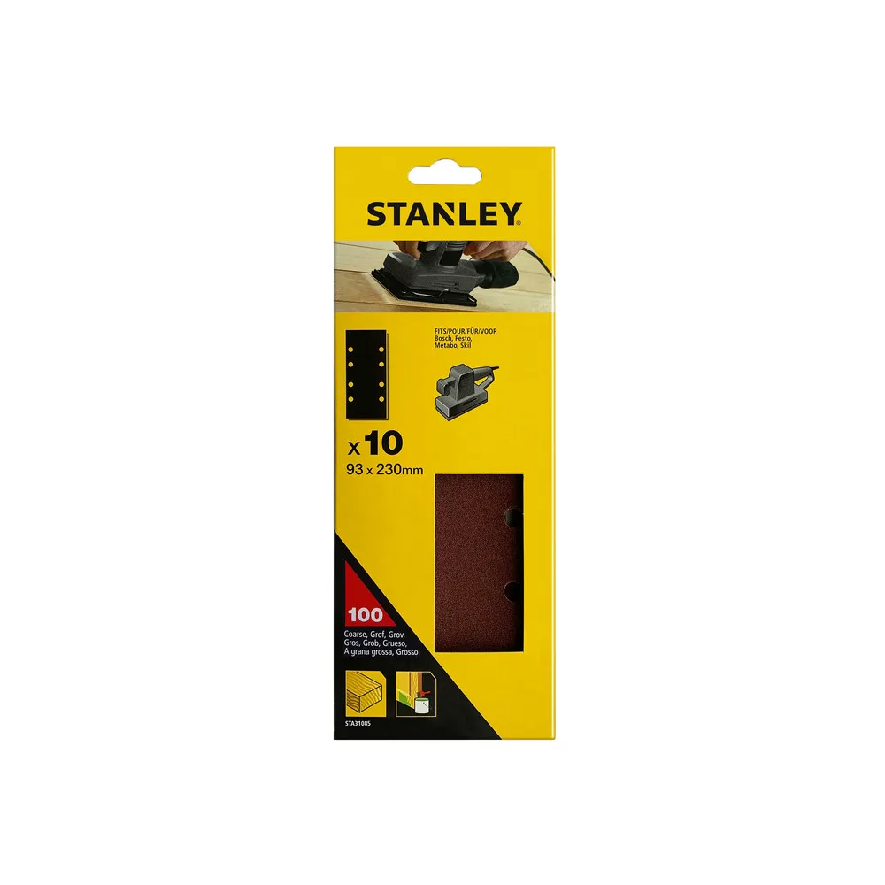 PIRANHA STANLEY STA31085 (X31085) 10 FOGLI FORATI 93X230 GR.100