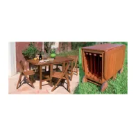 SET TAVOLO+4 SEDIE SERIE FLOWER MOD.BOSTON