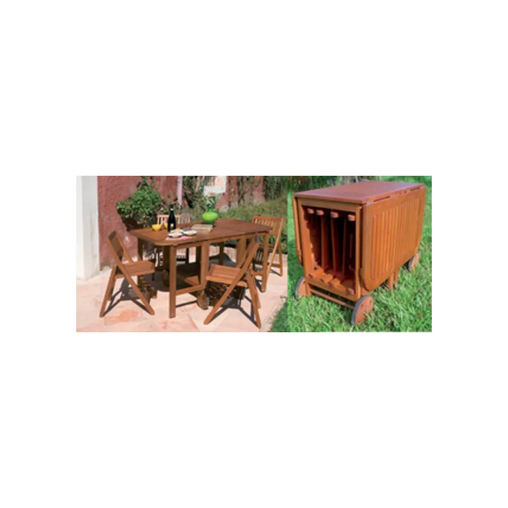 SET TAVOLO+4 SEDIE SERIE FLOWER MOD.BOSTON