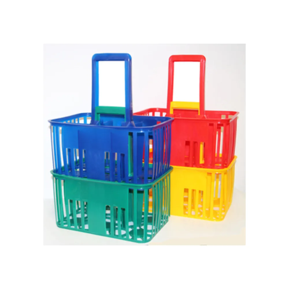 CESTELLO PORTABOTTIGLIE 6 POSTI COLORI ASSORTITI (5