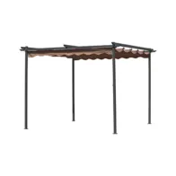 PERGOLA IN ACCIAIO C/TELO RETRATTILE 3X3XH2