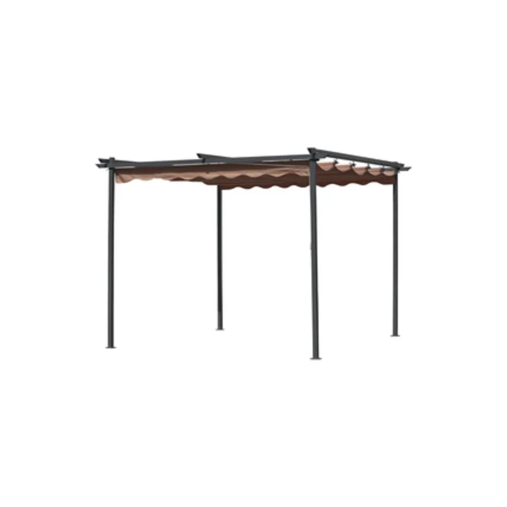 PERGOLA IN ACCIAIO C/TELO RETRATTILE 3X3XH2 PERGOLA IN ACCIAIO C/TELO RETRATTILE 3X3XH2