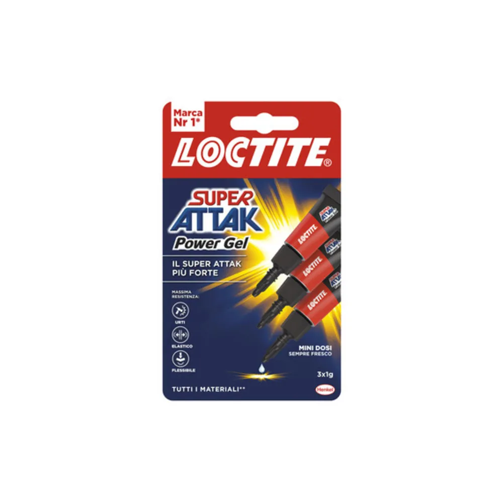 ADESIVO SUPER ATTAK POWER GEL MINI DOSI 3X1 G (24