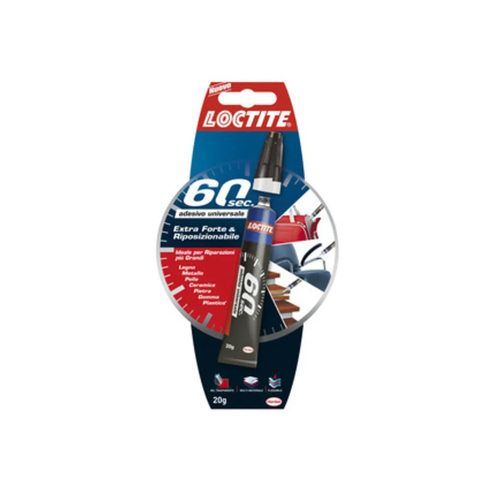 LOCTITE ADESIVO UNIVERSALE 60 SECONDI 20 G (12 LOCTITE ADESIVO UNIVERSALE 60 SECONDI 20 G (12