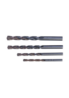 Un set di punte per calcestruzzo conforme alla norma ISO 5468, con diametri compresi tra 5 e 10 mm. Contiene 4 pezzi.