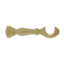 SUPPORTO LEGNO P/BASTONE NATURALE 25 CM 2 PZ