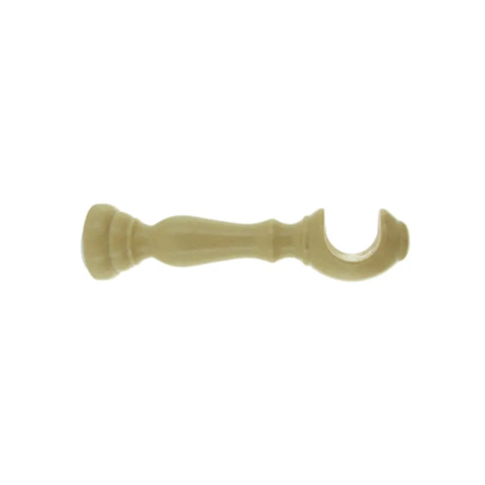 SUPPORTO LEGNO P/BASTONE NATURALE 10 CM 2 PZ