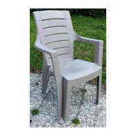 POLTRONA RESINA CLEOPATRA C/BRACCIOLI TORTORA