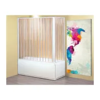 PARETE VASCA A SOFFIETTO 2 LATI 70X170-140XH150 CM