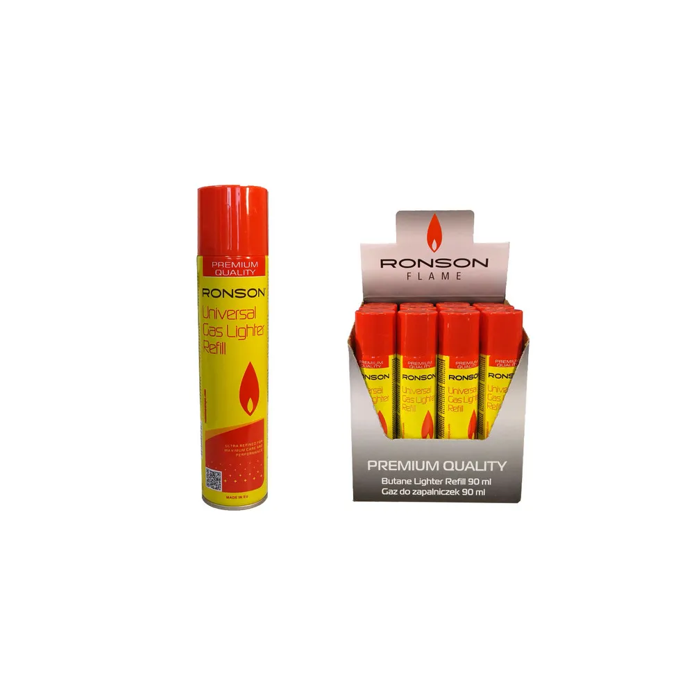 BOMBOLETTA RICARICA GAS 90 ML RONSON RRG10130 (12