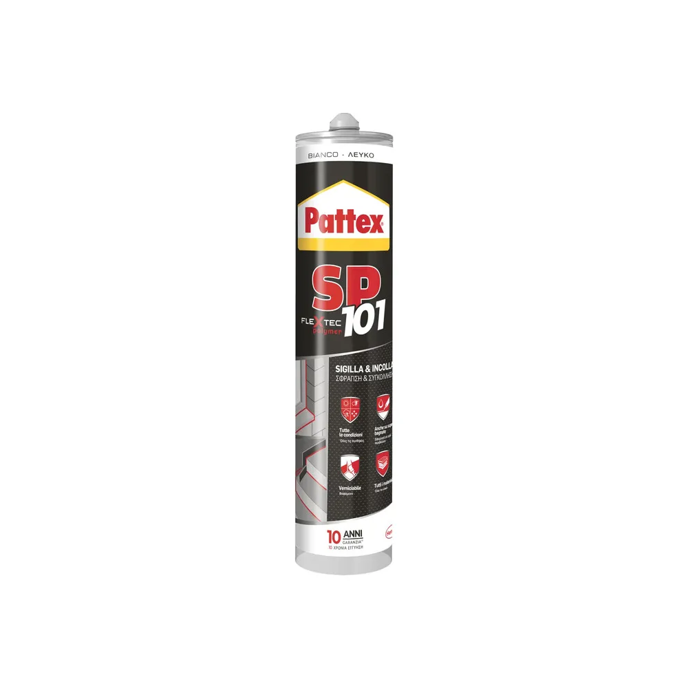 PATTEX SILICONE SP101 BIANCO 280 ML CARTUC. (12